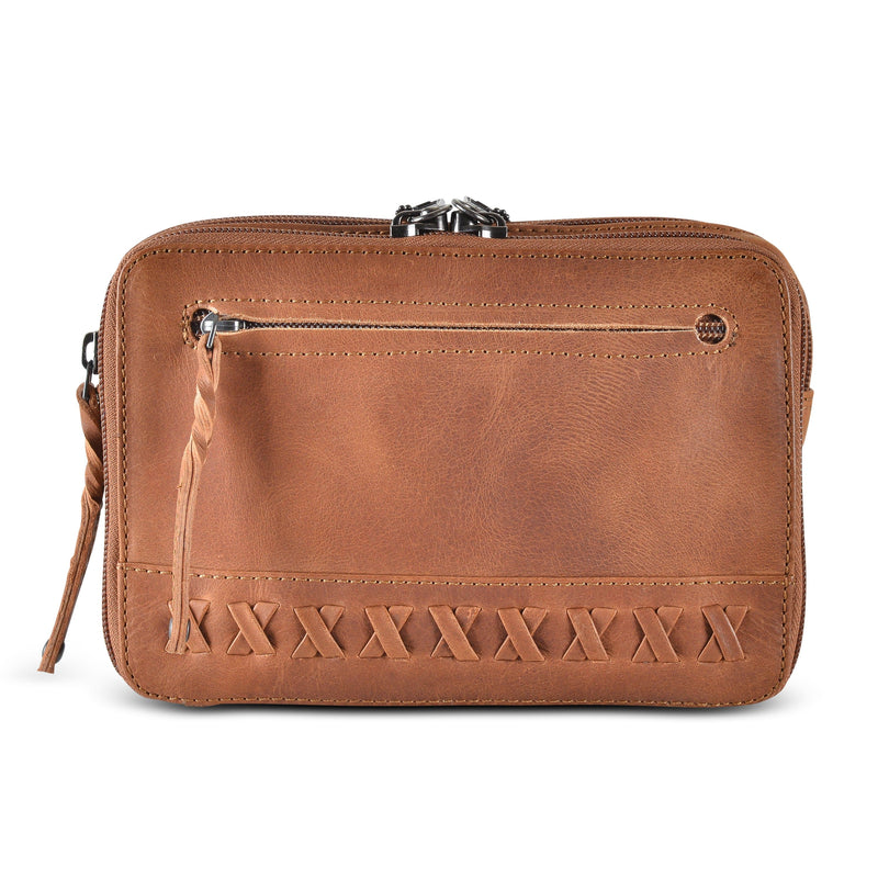 Concealed Carry Kailey Leather Fanny Pack/Sling by Lady Conceal