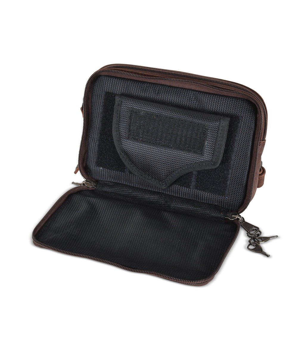 Concealed Carry Kailey Leather Fanny Pack/Sling by Lady Conceal