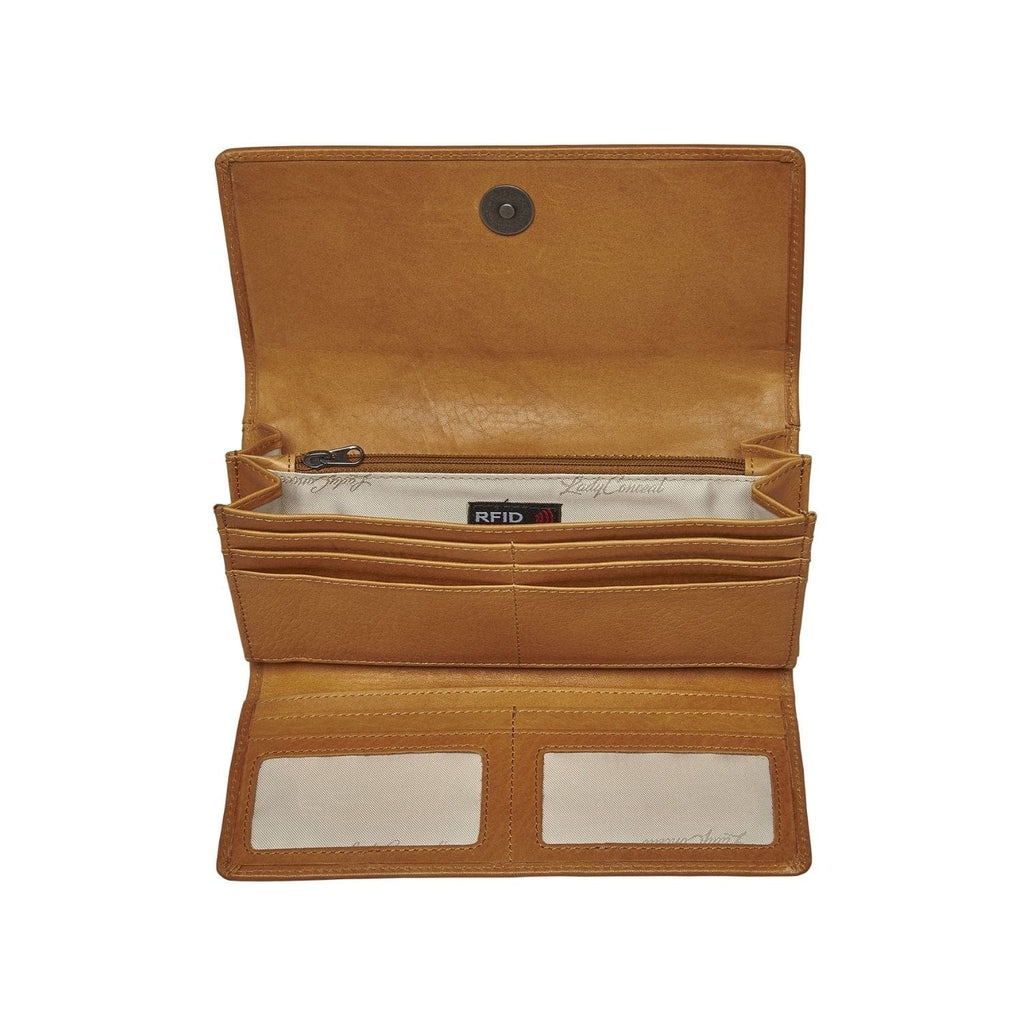 Hope RFID Leather Laced Wallet by Lady Conceal