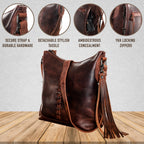 Concealed Carry Purse Blake Leather Crossbody by Lady Conceal