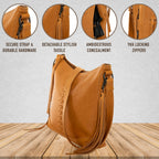 Concealed Carry Purse Blake Leather Crossbody by Lady Conceal