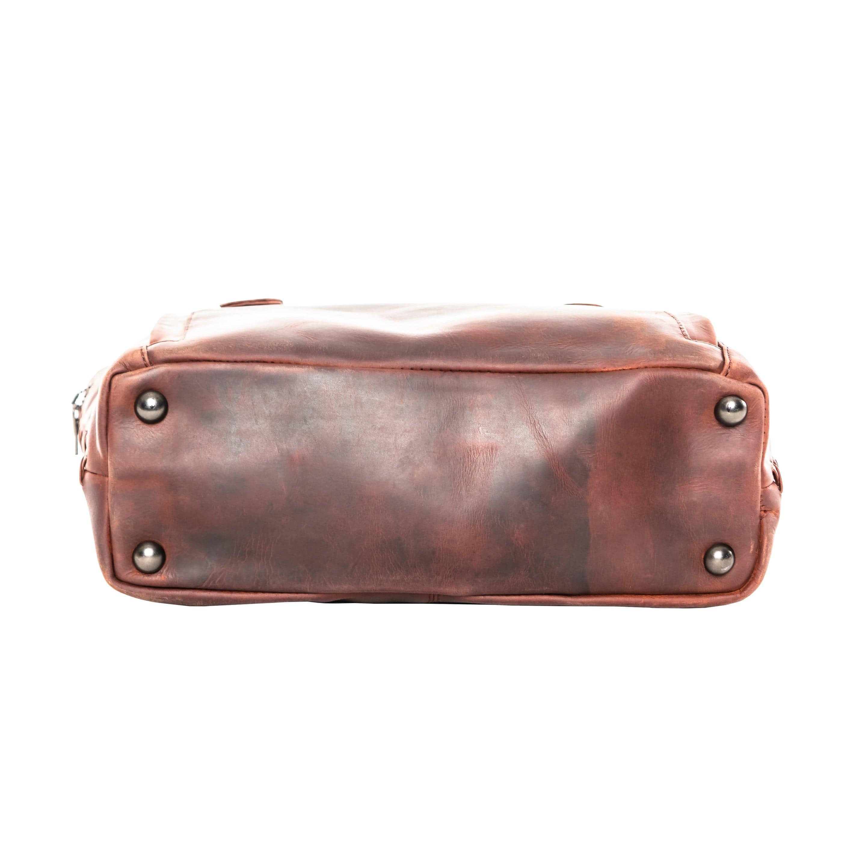 Concealed Carry Reagan Medium Leather Tote by Lady Conceal