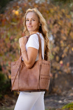 Concealed Carry Kendall Leather Tote by Lady Conceal