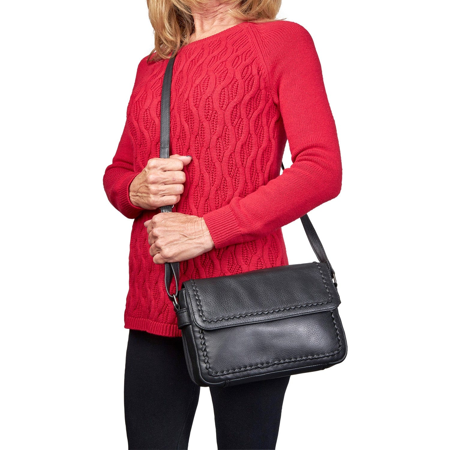 Concealed Carry Parker Leather Crossbody by Lady Conceal