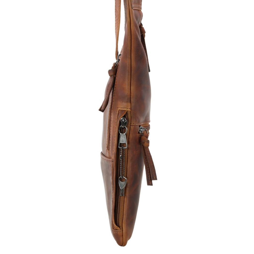 Concealed Carry Unisex Remi Leather Crossbody by Lady Conceal