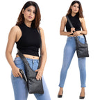 Concealed Carry Unisex Remi Leather Crossbody by Lady Conceal