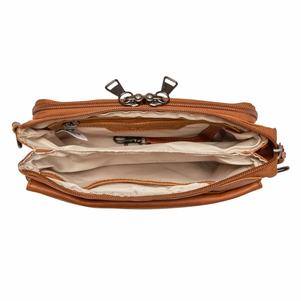 Concealed Carry Natasha Leather Crossbody by Lady Conceal