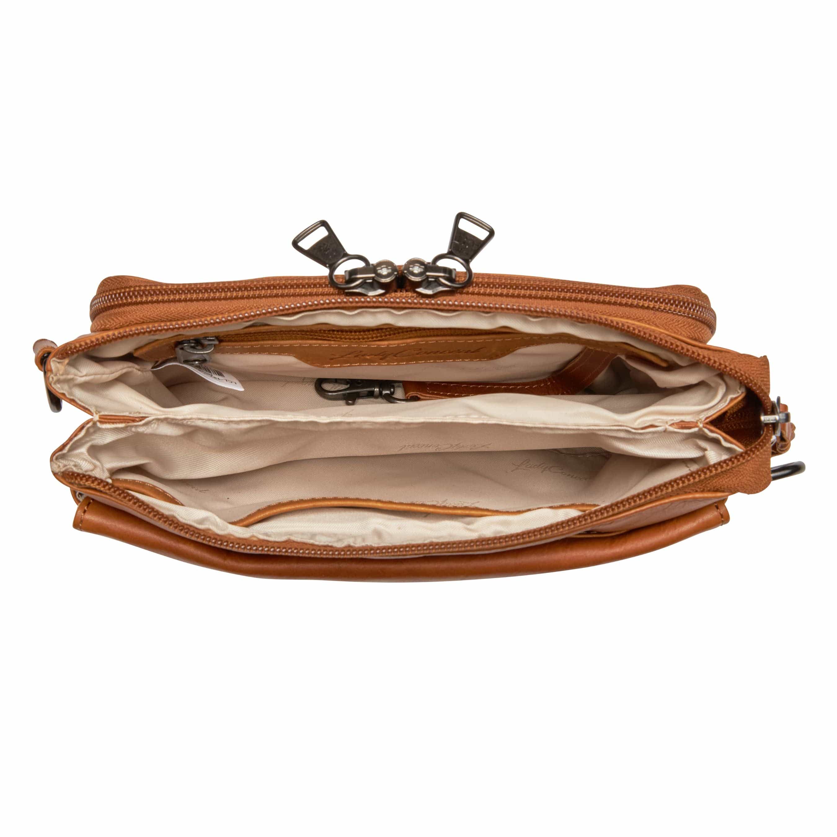 Concealed Carry Natasha Leather Crossbody by Lady Conceal