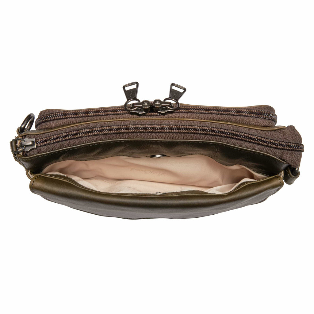 Concealed Carry Natasha Leather Crossbody by Lady Conceal
