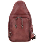 Concealed Carry Unisex Taylor Sling Leather Backpack by Lady Conceal