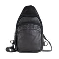 Concealed Carry Unisex Taylor Sling Leather Backpack by Lady Conceal