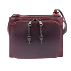 Concealed Carry Raelynn Buffalo Leather Crossbody RFID Organizer by Lady Conceal