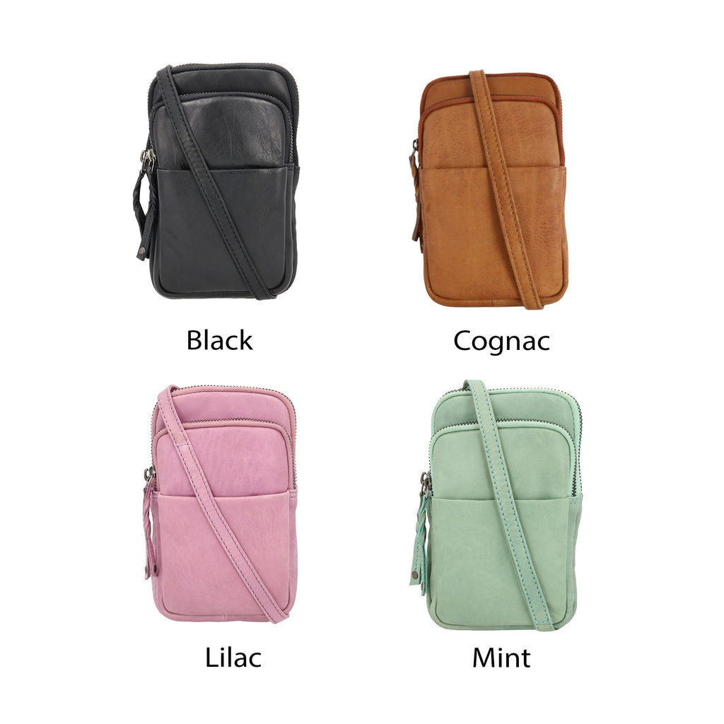 Shay Leather RFID Crossbody by Lady Conceal