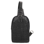 Concealed Carry Bristol Sling Leather Backpack by Lady Conceal