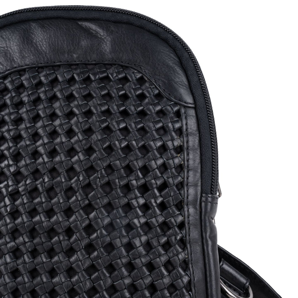 Concealed Carry Bristol Sling Leather Backpack by Lady Conceal