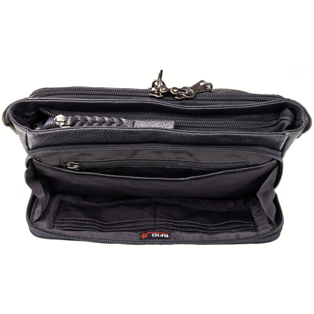 Concealed Carry Zoe Leather Crossbody by Lady Conceal