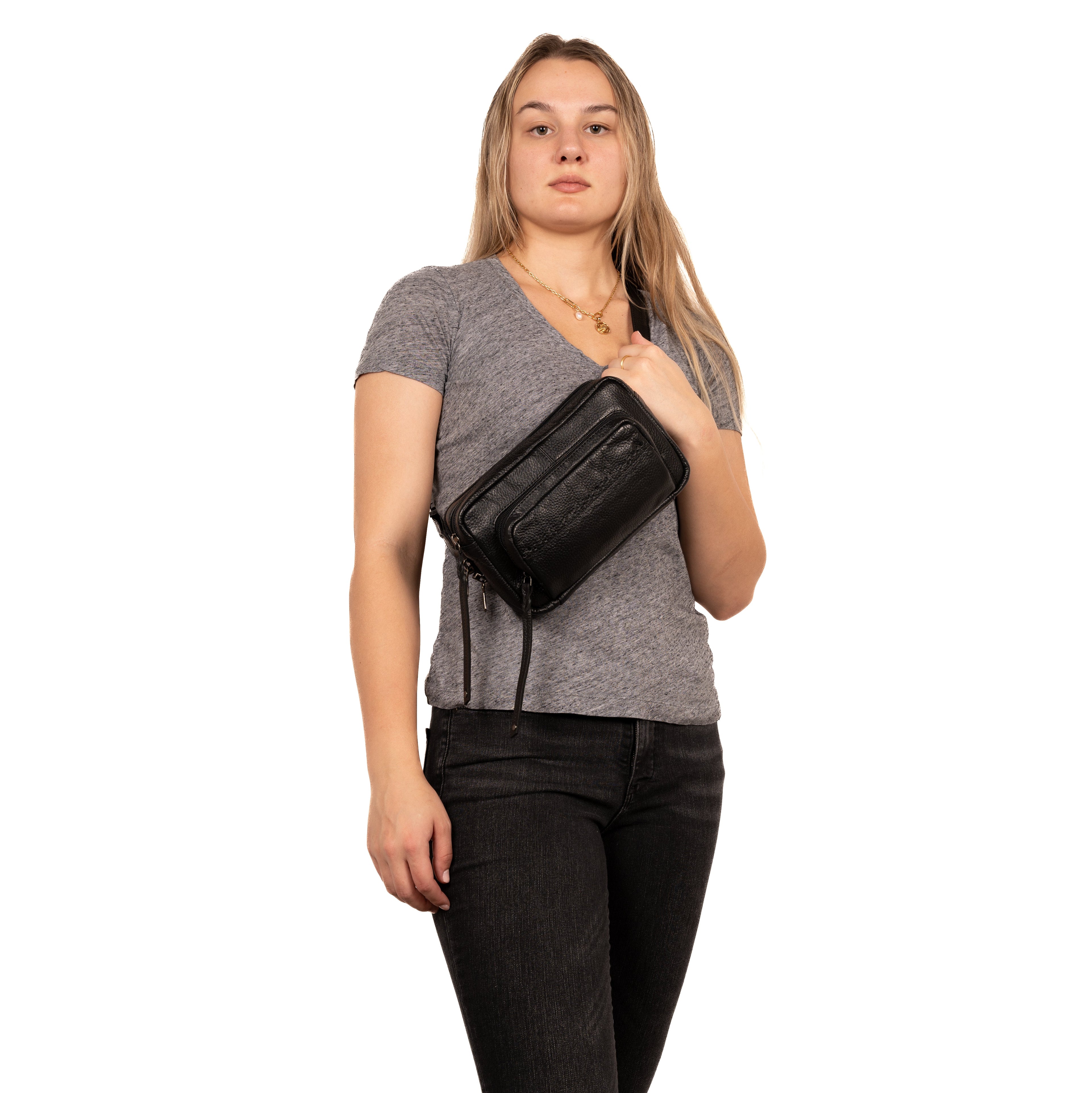 Concealed Carry Laney Buffalo Belt Bag by Lady Conceal