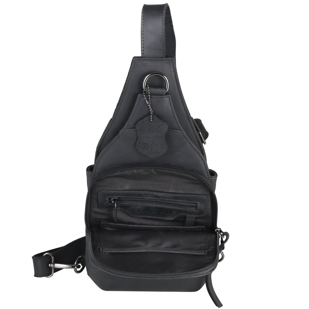 Concealed Carry Unisex Dakota Leather Sling by Lady Conceal - Large and Regular Size