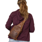 Concealed Carry Unisex Dakota Leather Sling by Lady Conceal - Large and Regular Size