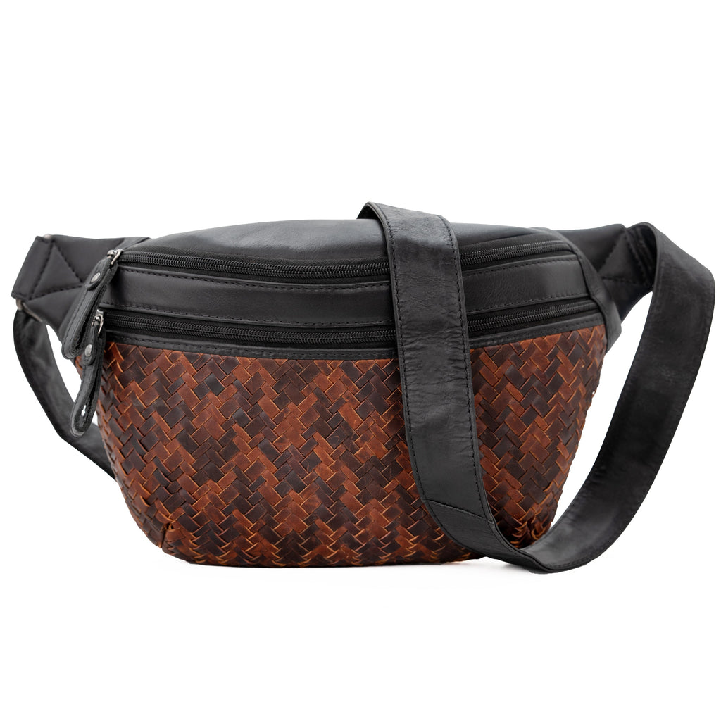 Concealed Carry Haisley Woven Leather Sling by Lady Conceal
