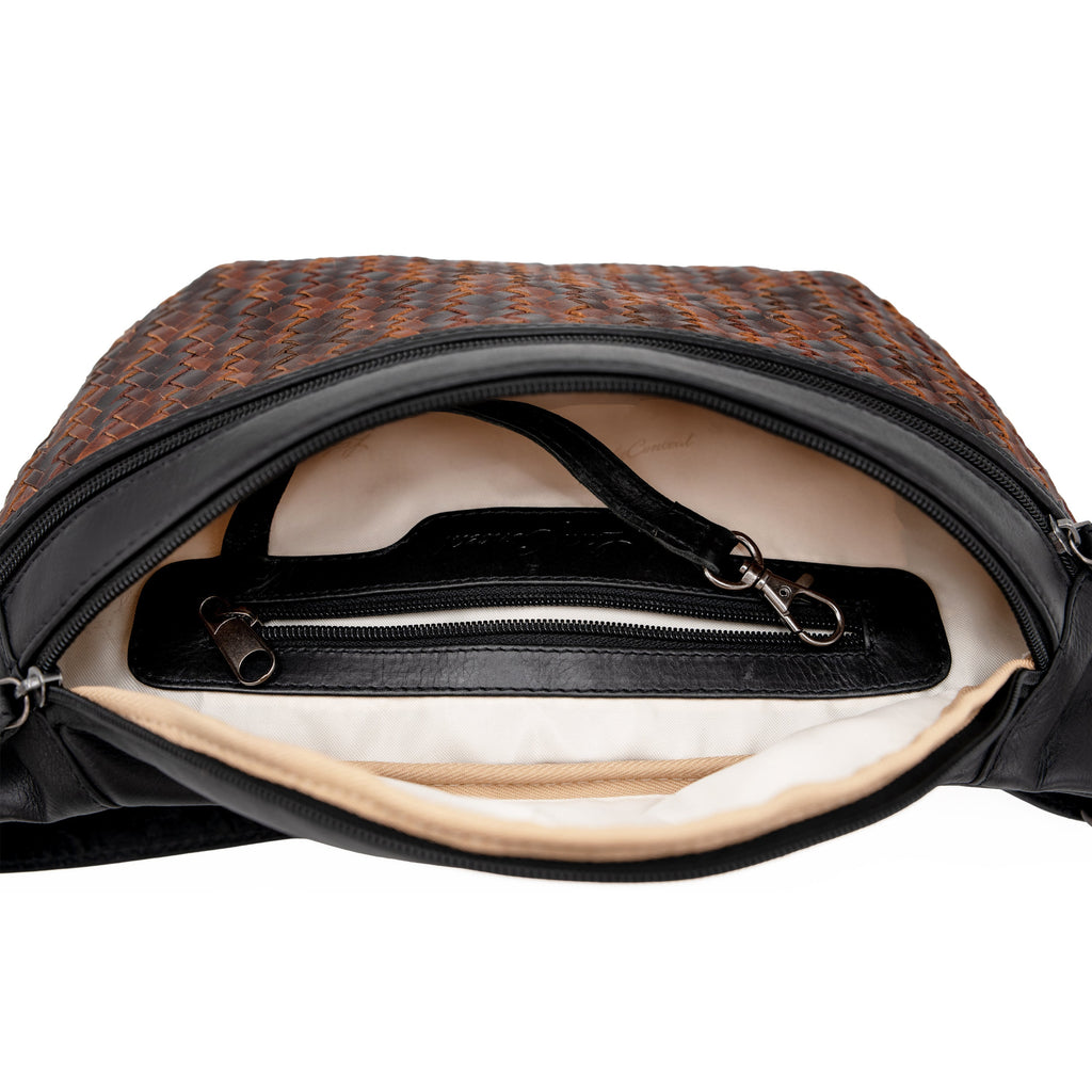 Concealed Carry Haisley Woven Leather Sling by Lady Conceal