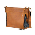 Concealed Carry Delaney Leather Crossbody by Lady Conceal - Distressed Light Brown