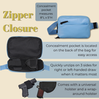 Concealed Carry Molly Nylon Fanny Pack/Sling by Lady Conceal