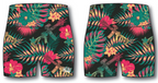 Women's High-Waisted Seamless Front Compression Training Shorts | Tropical Assassin