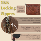 Concealed Carry Zoe Leather Crossbody by Lady Conceal