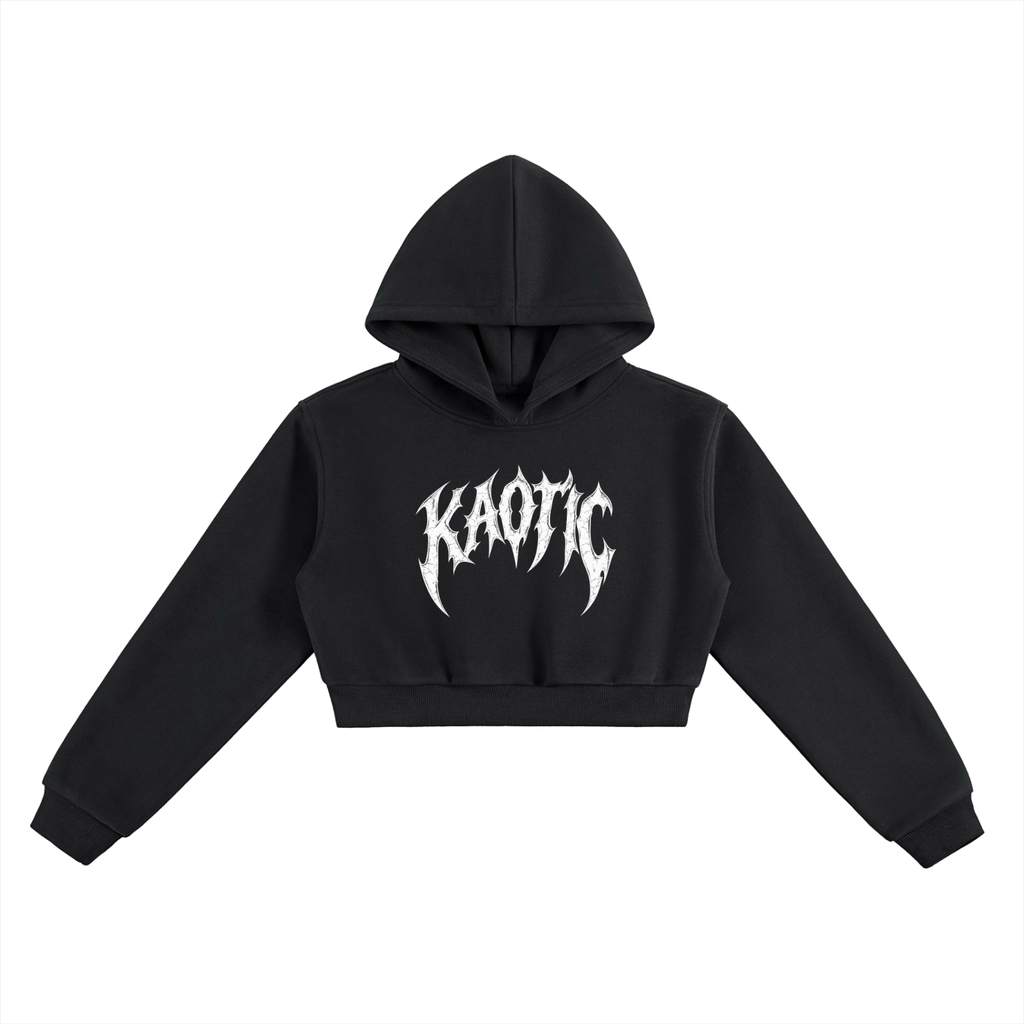Kaotic Cropped Hoodie