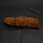 8-Piece Damascus Kitchen Knife Set — Red Pakka Wood Handles