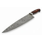 Damascus Steel Santoku Japanese Chef Knife Red Micarta Handle DK-0112