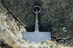 DE-0015 Custom Handmade Damascus steel Viking pendant /Thor Hammer Pendant/Jewellery