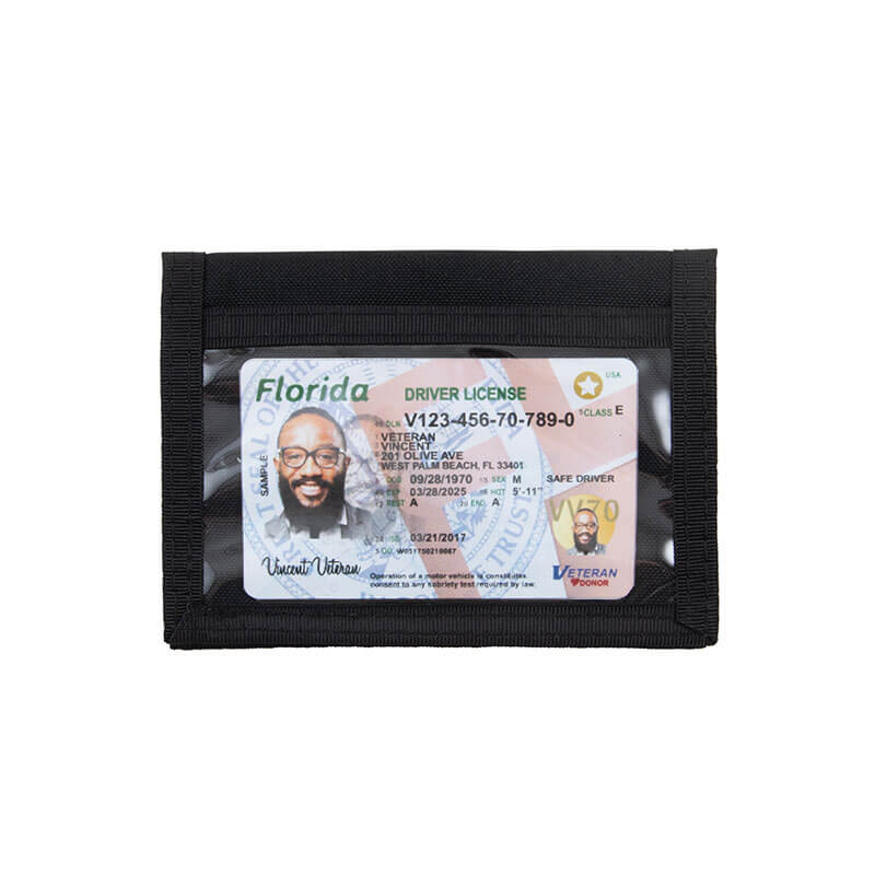 Double Sided Black ID Holder