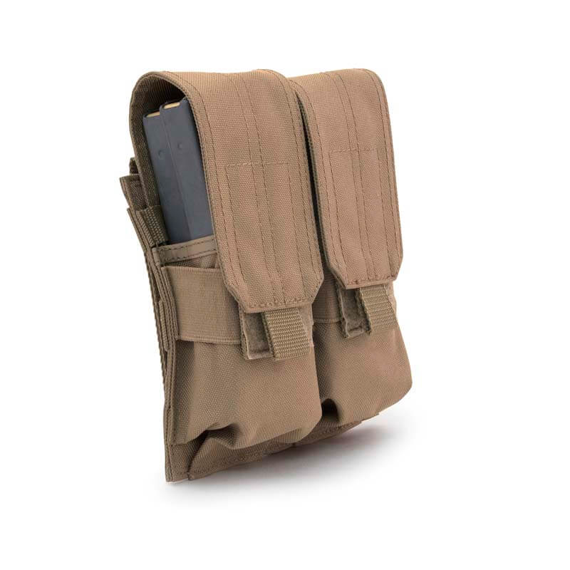 Double Stacked M4/M16 Coyote Brown Mag Pouches
