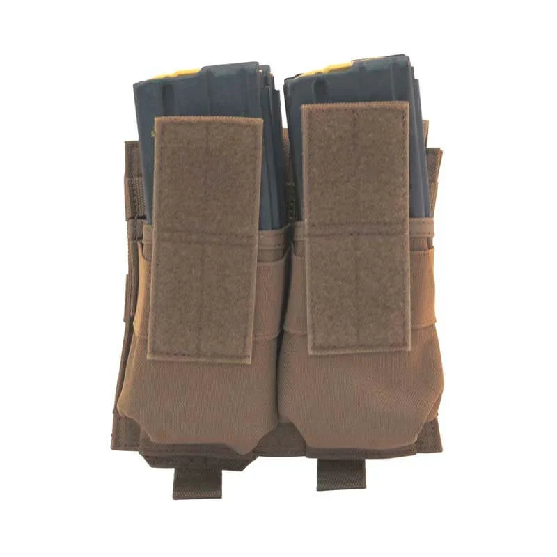 Double Stacked M4/M16 Coyote Brown Mag Pouches