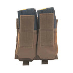 Double Stacked M4/M16 Coyote Brown Mag Pouches