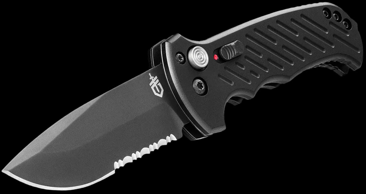 Gerber 06 Drop Point Blade Auto Folding Knife