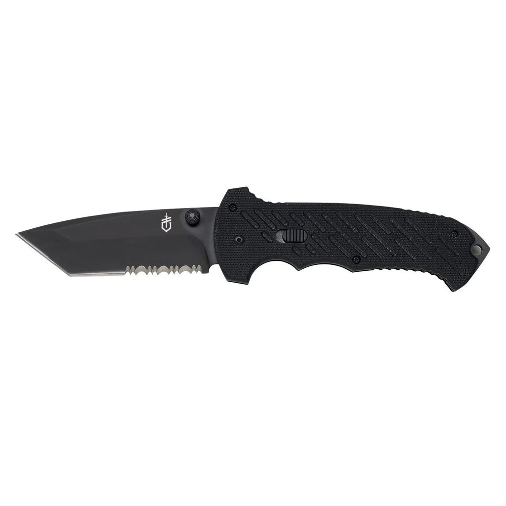 Gerber 06 Fast Serrated Edge Extra Grip Quick Open Knife