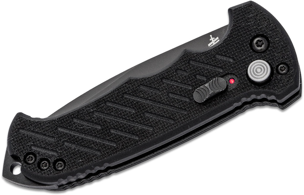 Gerber 06 Push Button AUTO Combo Tanto Blade Folding Knife Black