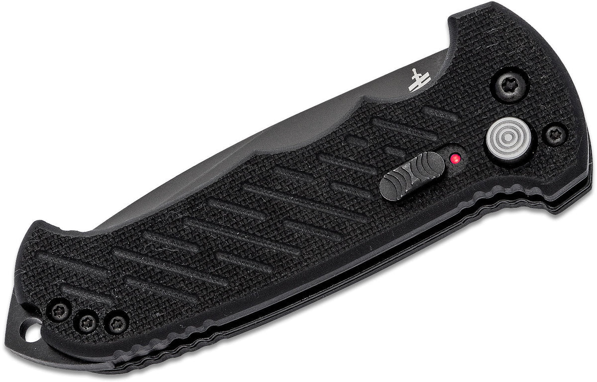 Gerber 06 Push Button AUTO Combo Tanto Blade Folding Knife Black