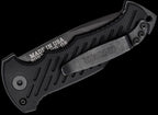 Gerber 06 Push Button AUTO Combo Tanto Blade Folding Knife Black