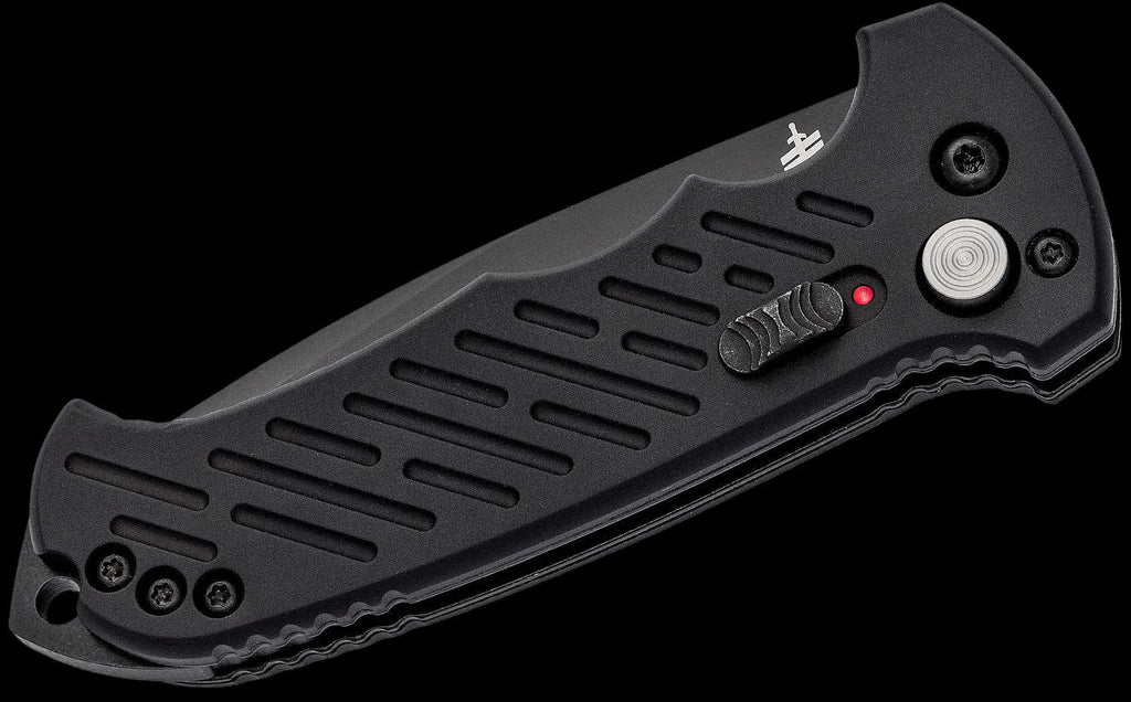 Gerber 06 Push Button AUTO Combo Tanto Blade Folding Knife Black