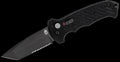 Gerber 06 Push Button AUTO Combo Tanto Blade Folding Knife Black