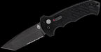 Gerber 06 Push Button AUTO Combo Tanto Blade Folding Knife Black