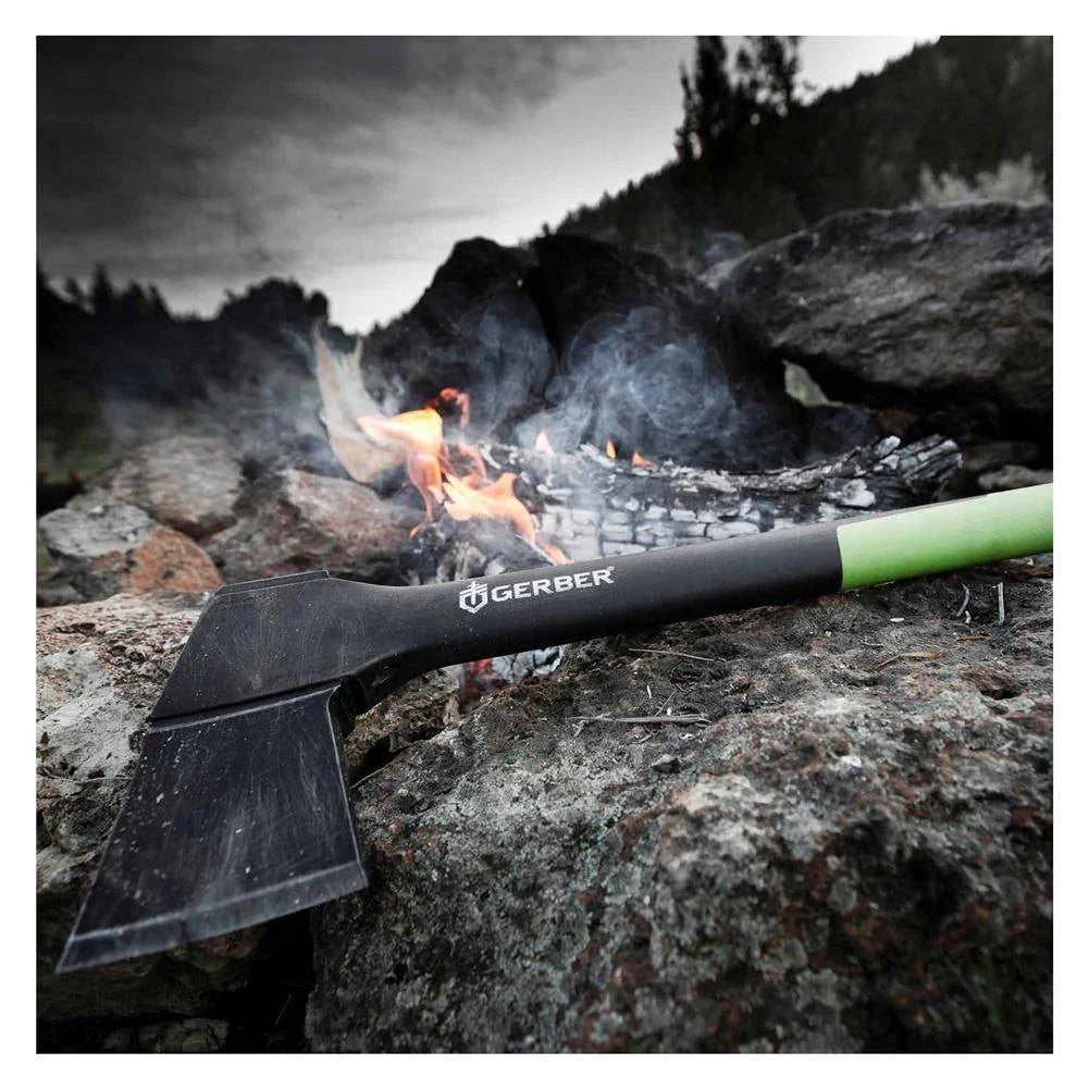 Gerber 17.5" Black and Green Freescape Camp Hatchet