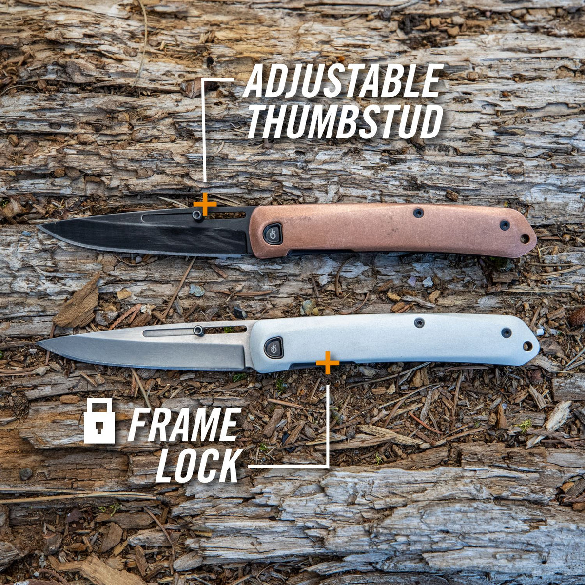 Gerber Affinity Frame Lock EDC Steel Knife Copper