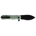 Gerber Confidant Black and Jade Drop Point Blade Knife
