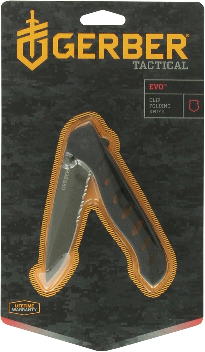 Gerber EVO Jr Knife Stainless Steel Titanium Nitride-Coated Blade Larger Size
