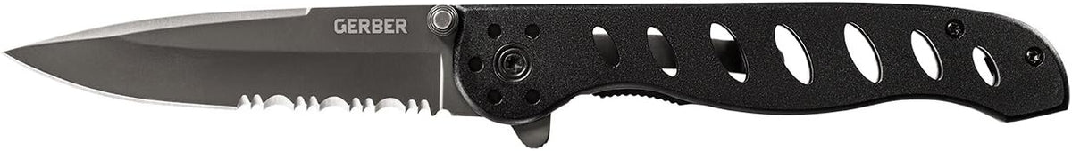 Gerber EVO Jr Knife Stainless Steel Titanium Nitride-Coated Blade Larger Size